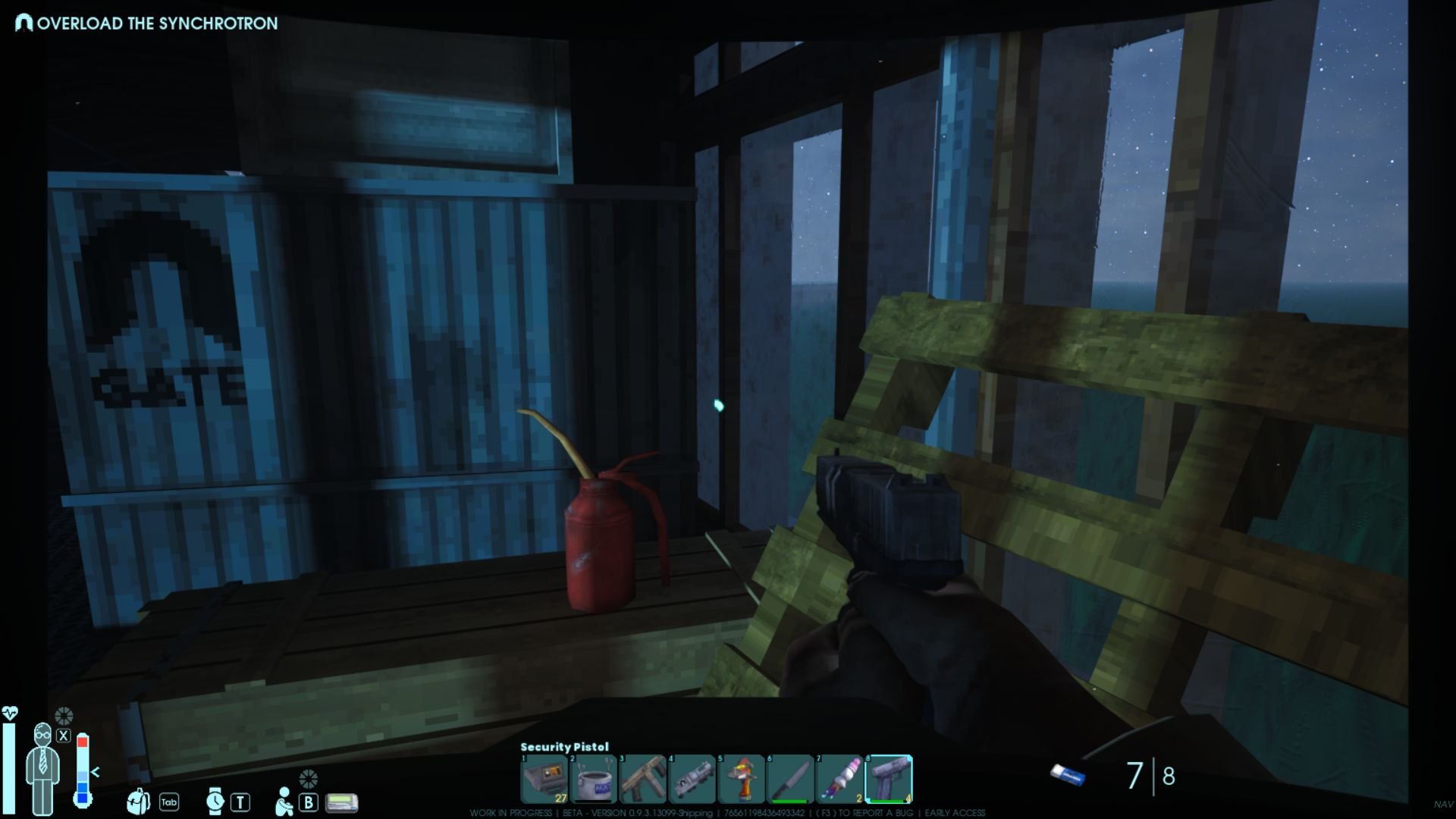 Inspect walkways and hidden areas of The Train for useful resources