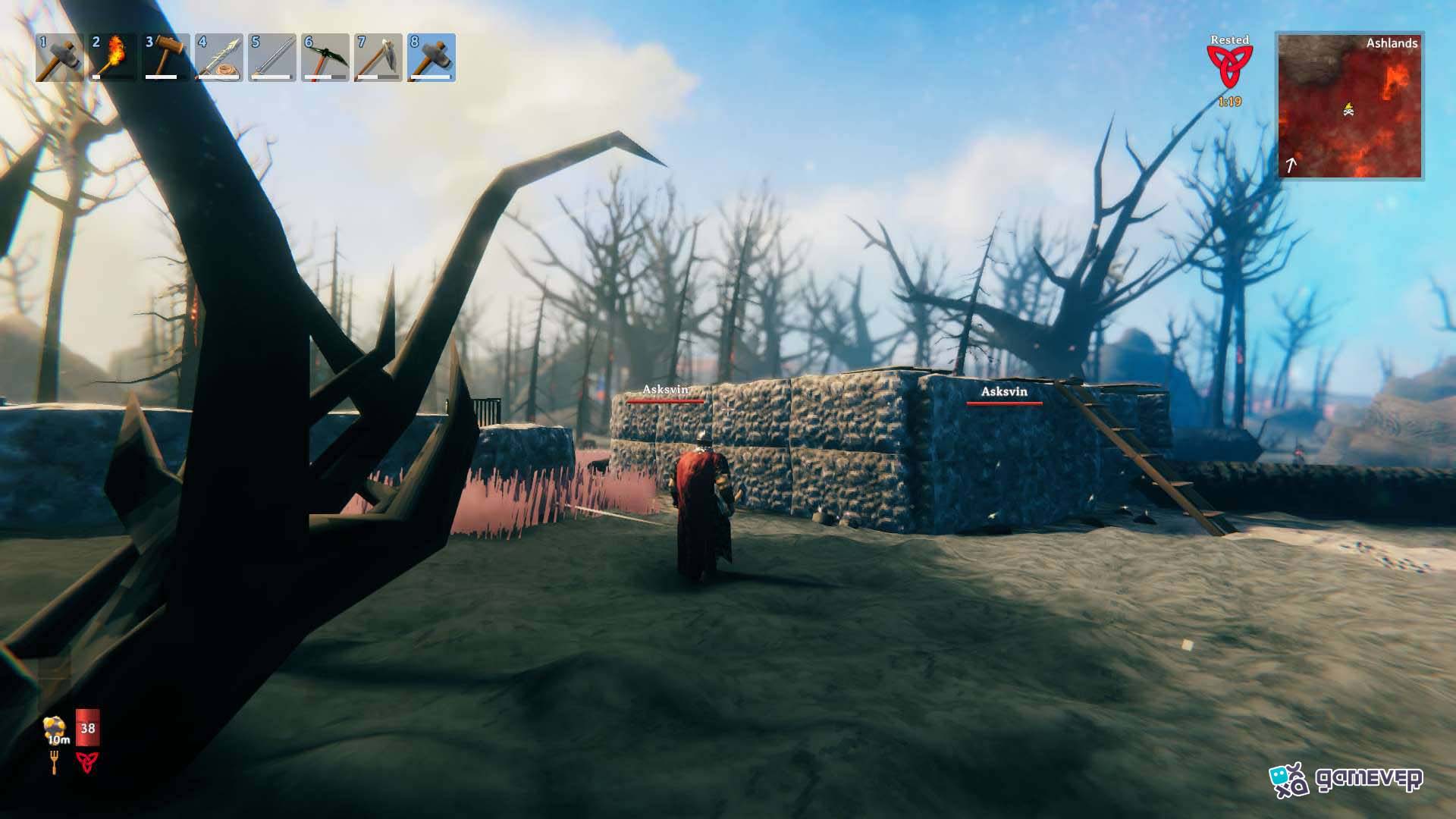 Construye un pozo profundo para atrapar Asksvins de manera segura en Valheim