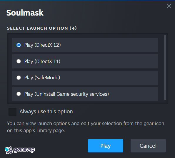 Modifica las configuraciones de lanzamiento en Steam para mejorar la compatibilidad con Soulmask.