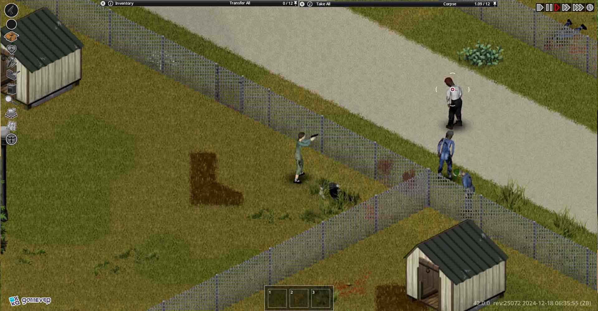 Usa cercas y muros para maniobrar alrededor de hordas de zombis.