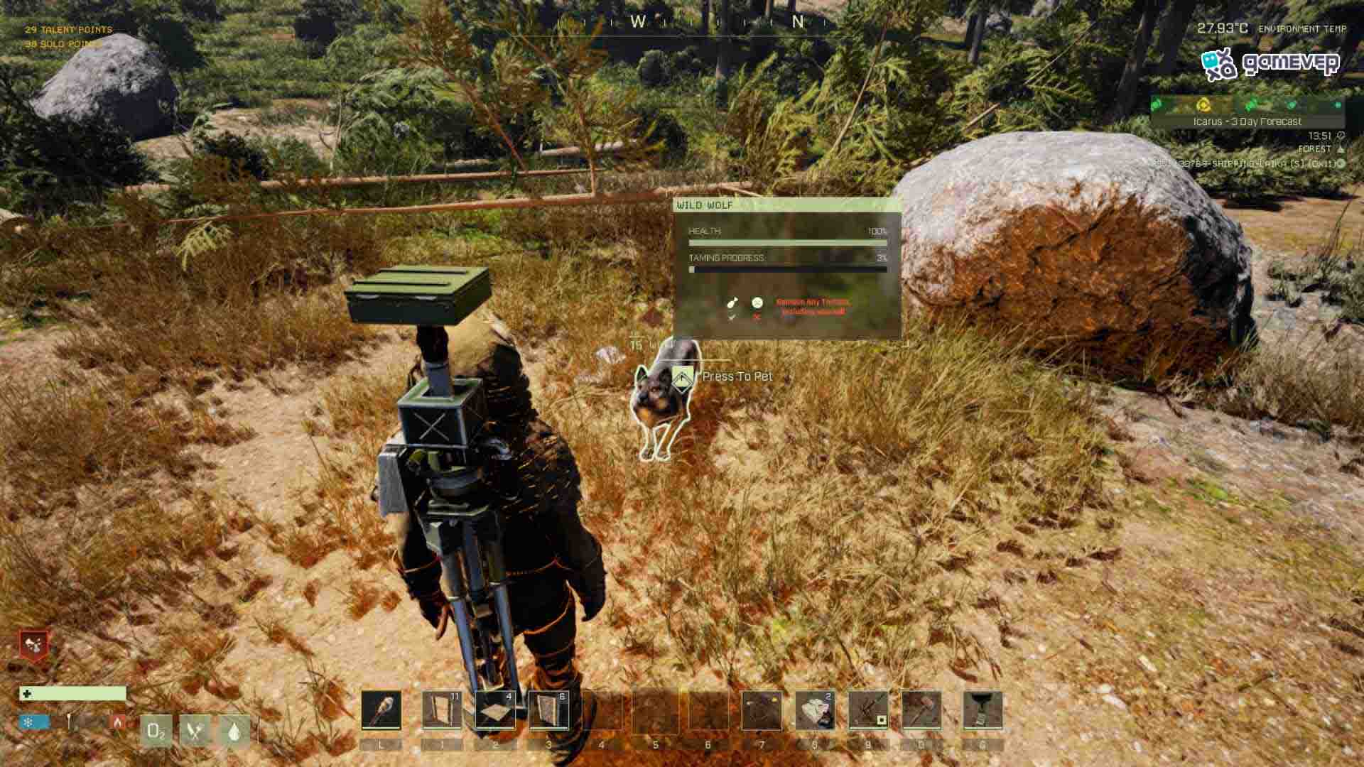 Domestica un nuevo amigo en la actualización de Icarus
