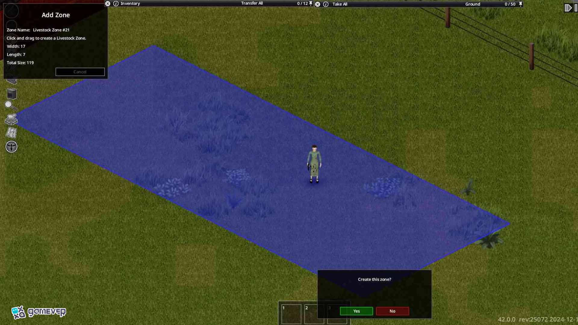 Configura una zona de ganado para albergar a tus animales en Project Zomboid.