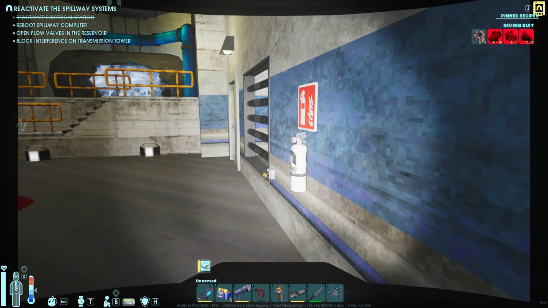 Look at walls with Fire Warning signs