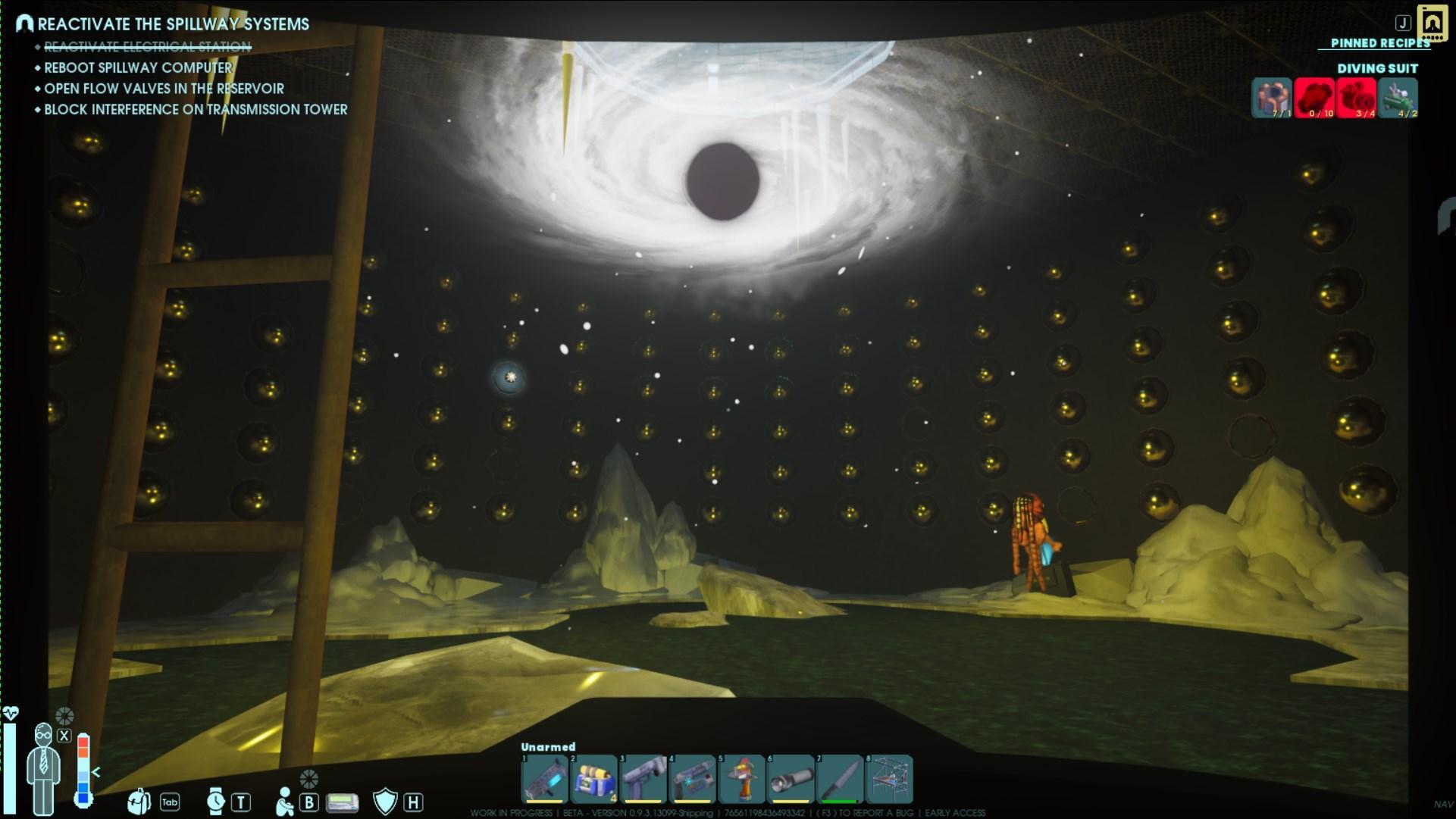 Break golden orbs inside the Neutrino Detector to collect Photon Receptors