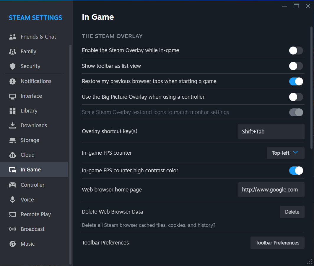 Wyłącz nakładkę Steam.