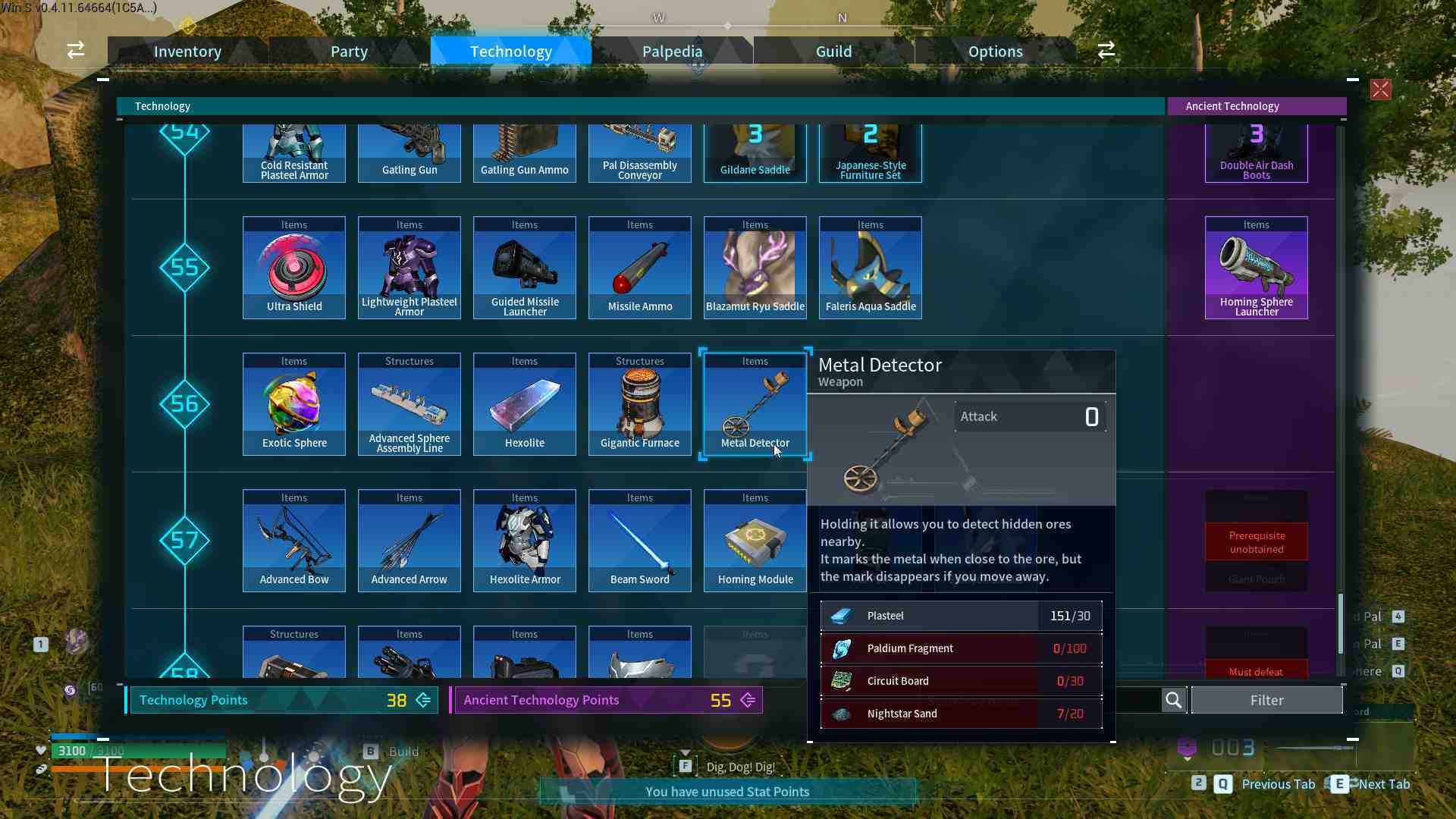 Palworld How To Use Metal Detector | The Tube