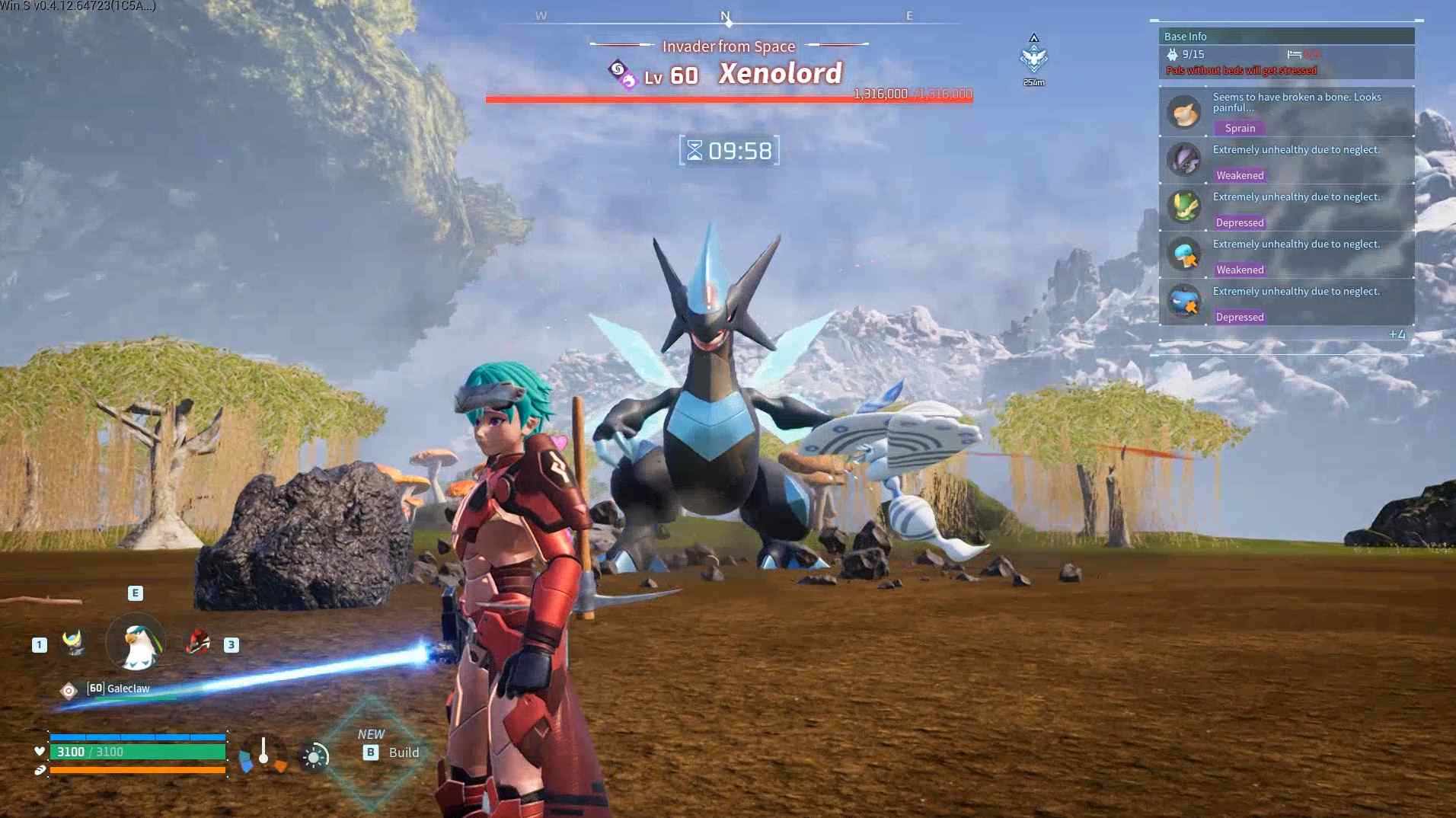 Baue den Beschwörungsaltar in deiner Basis, um den Xenolord-Raid zu starten.
