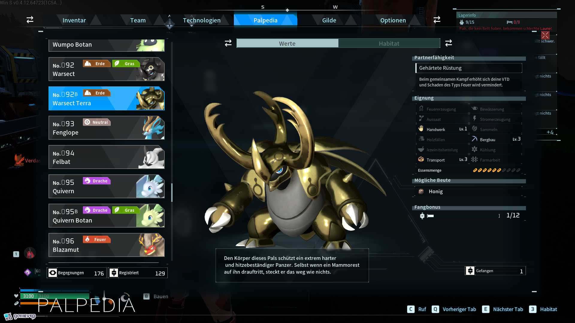Asigna a Warsect Terra a tareas como Transport y Lumbering en tu base
