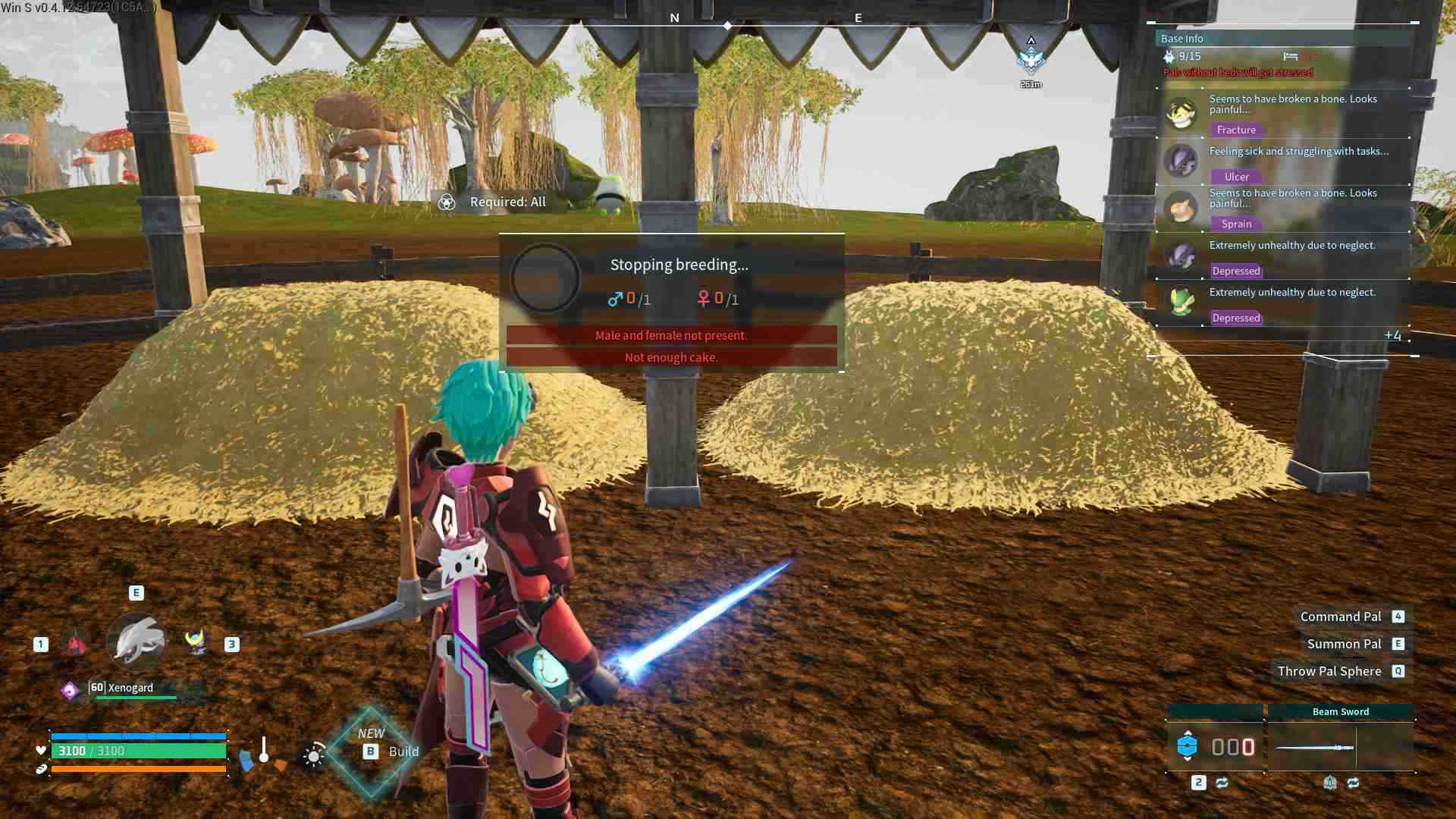 Baue eine Zuchtfarm an einem sicheren Ort in deiner Basis in Palworld.