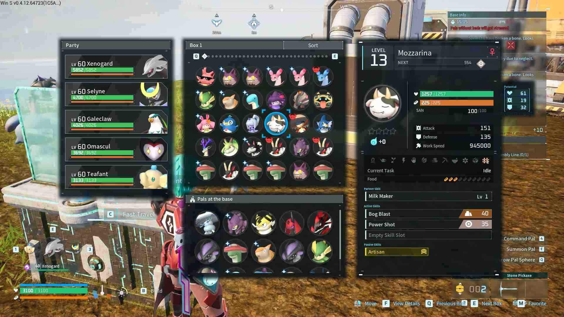 Capture multiple Pals to increase chances of rolling desired passive skills 