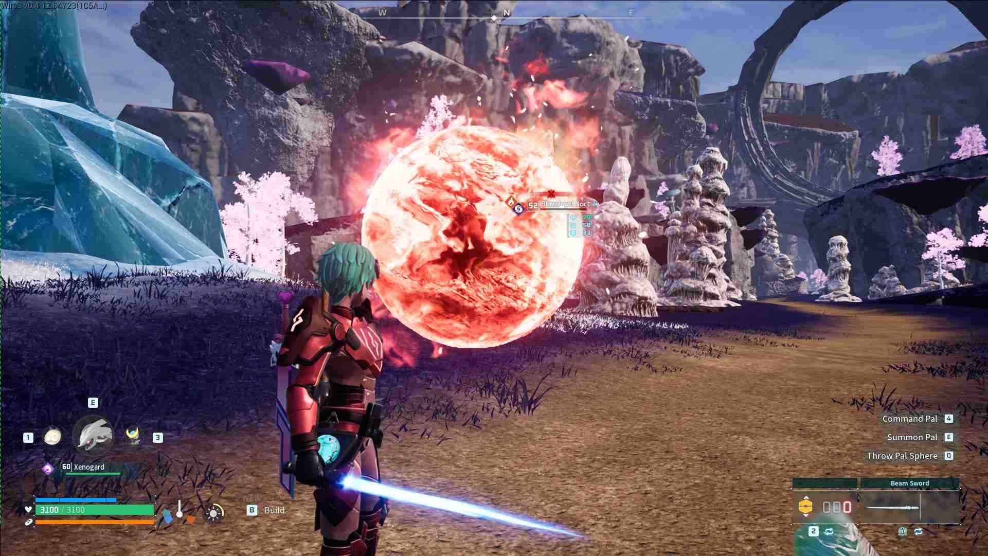 Nähere dich Blazehowl Noct vorsichtig, um nahe Feinde nicht zu alarmieren.