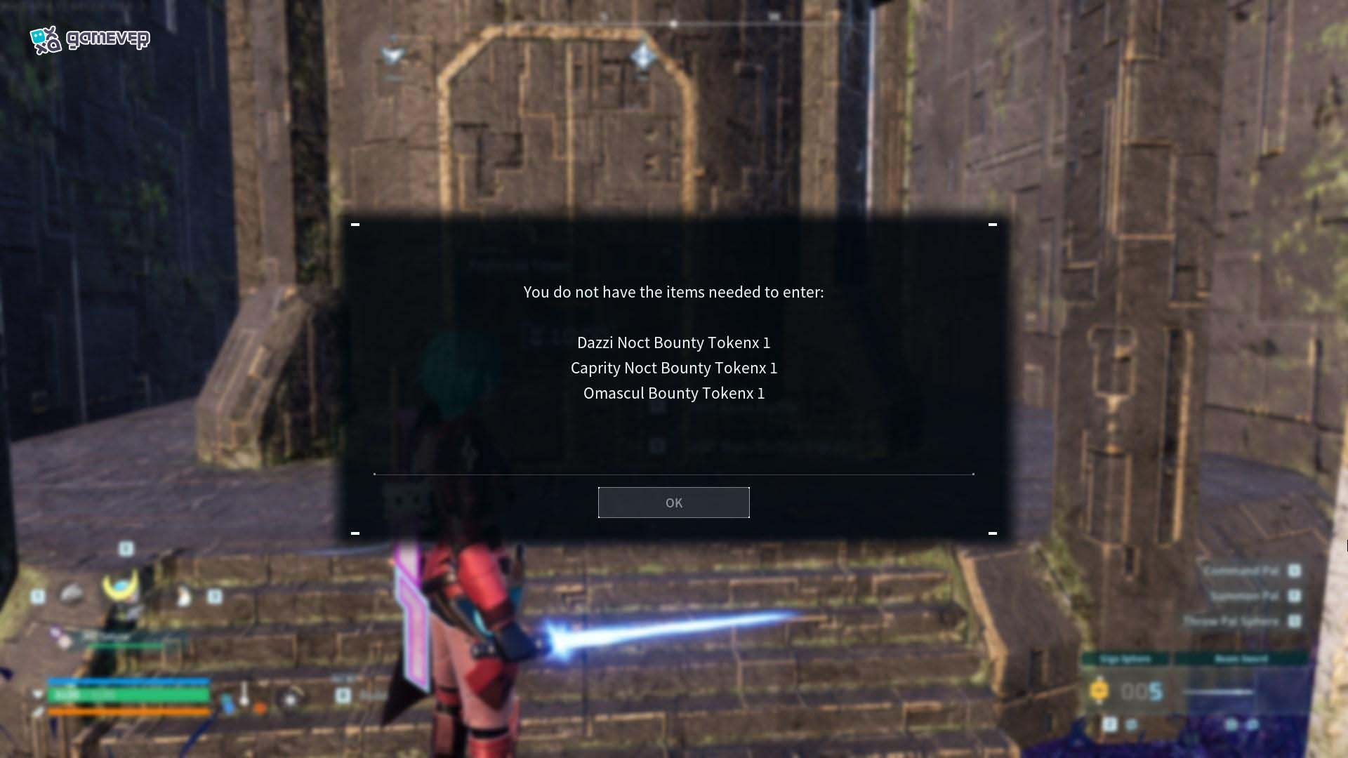 Reúne las Fichas de Recompensa de Dazzi, Caprity y Omascul para desbloquear la Torre Feybreak en Palworld.