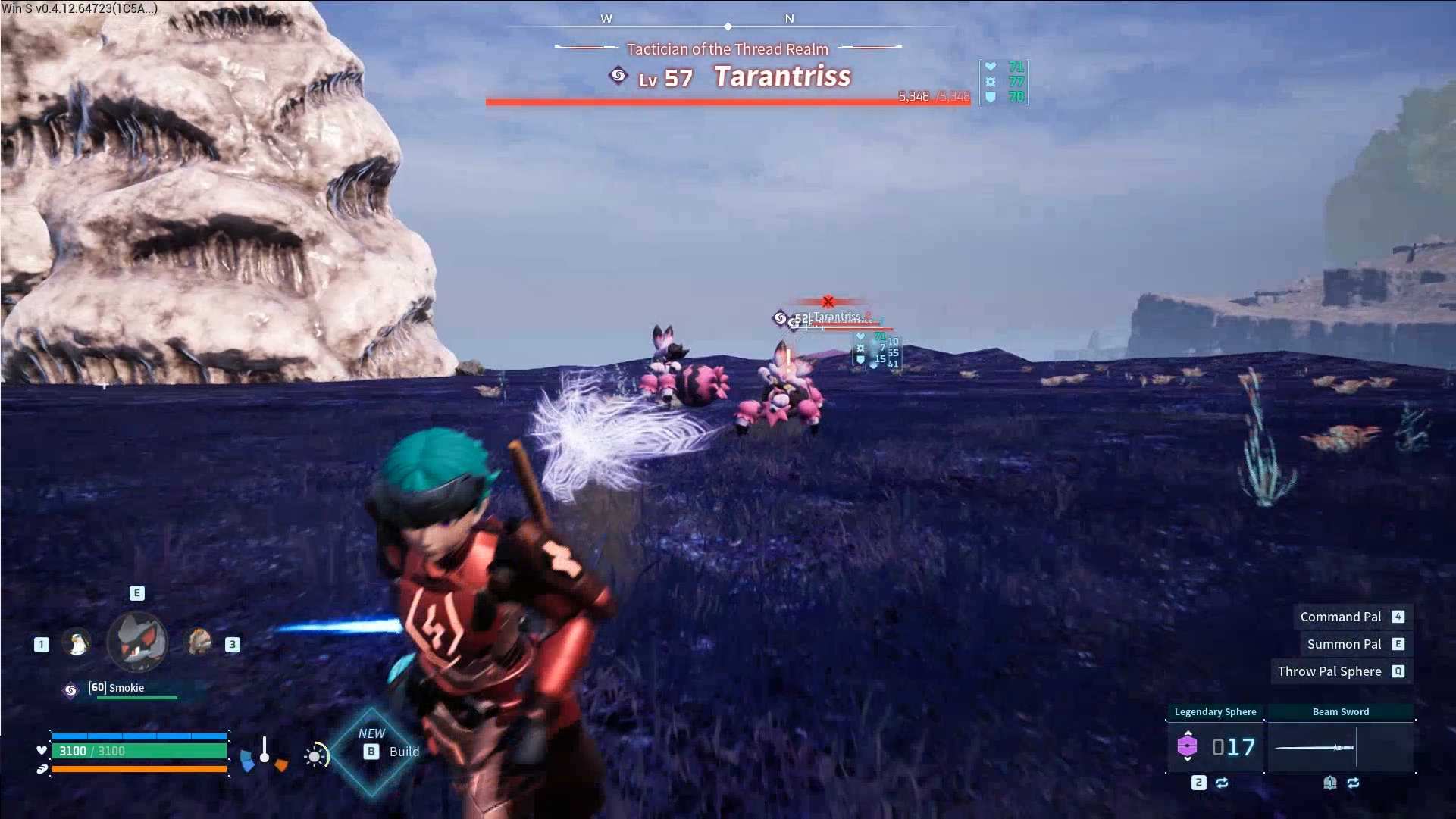 Schwäche Tarantriss mit Drachen-Typ-Pals, um das Fangen zu erleichtern