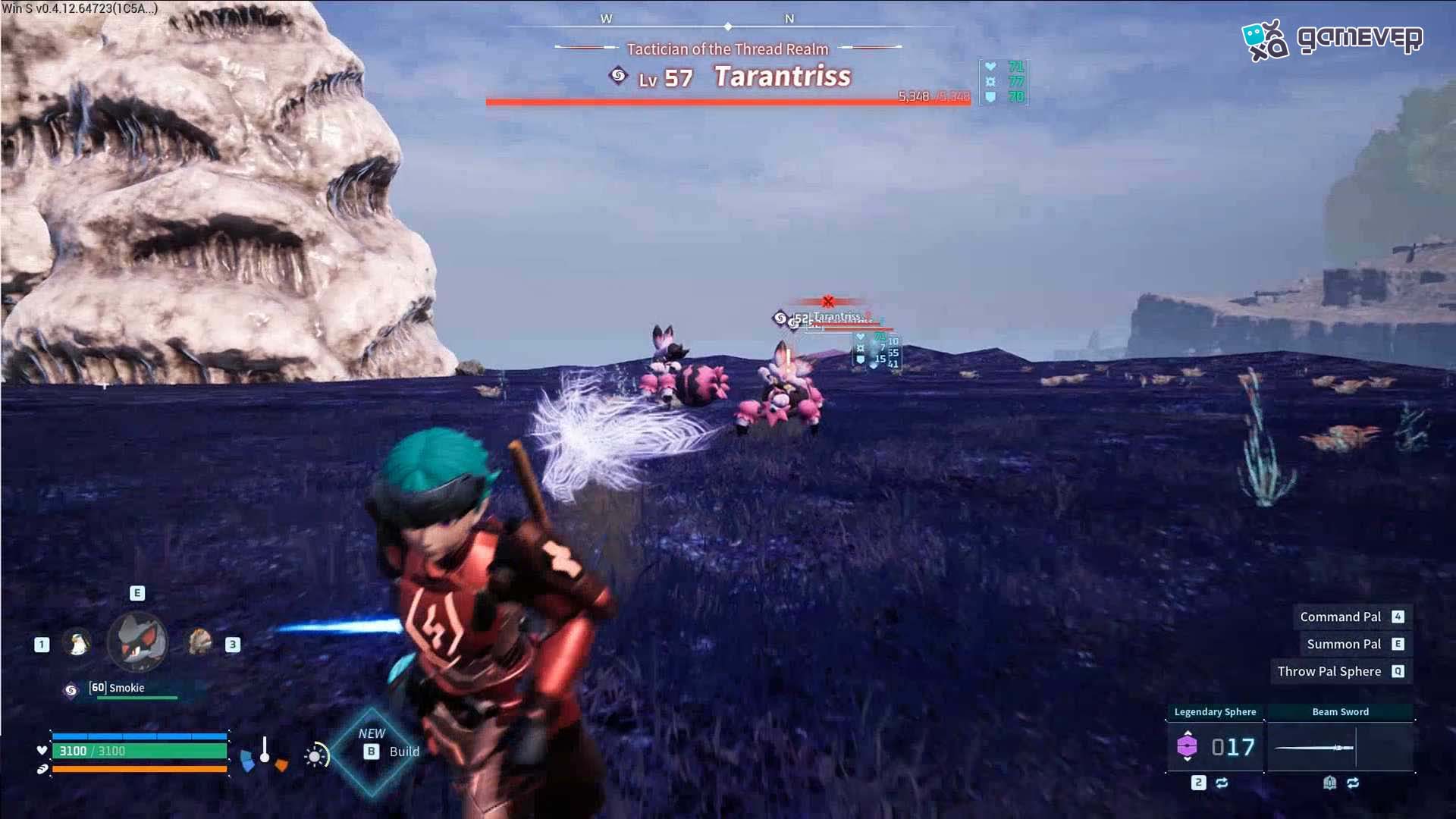 Debilita a Tarantriss con Pals de tipo Dragón para facilitar su captura.
