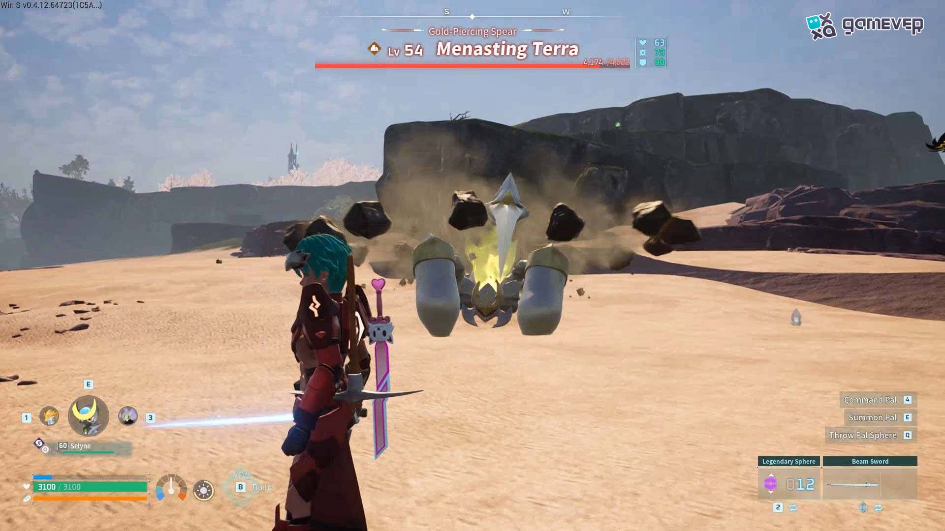 Lleva Pals de tipo Planta de alto nivel para explotar la debilidad de Menasting Terra.