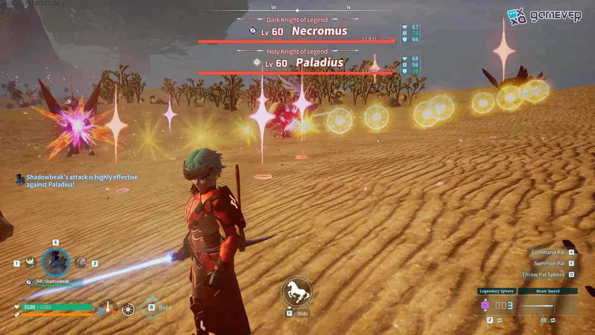 Empareja con Shadowbeak para contrarrestar el elemento Neutro de Paladius.