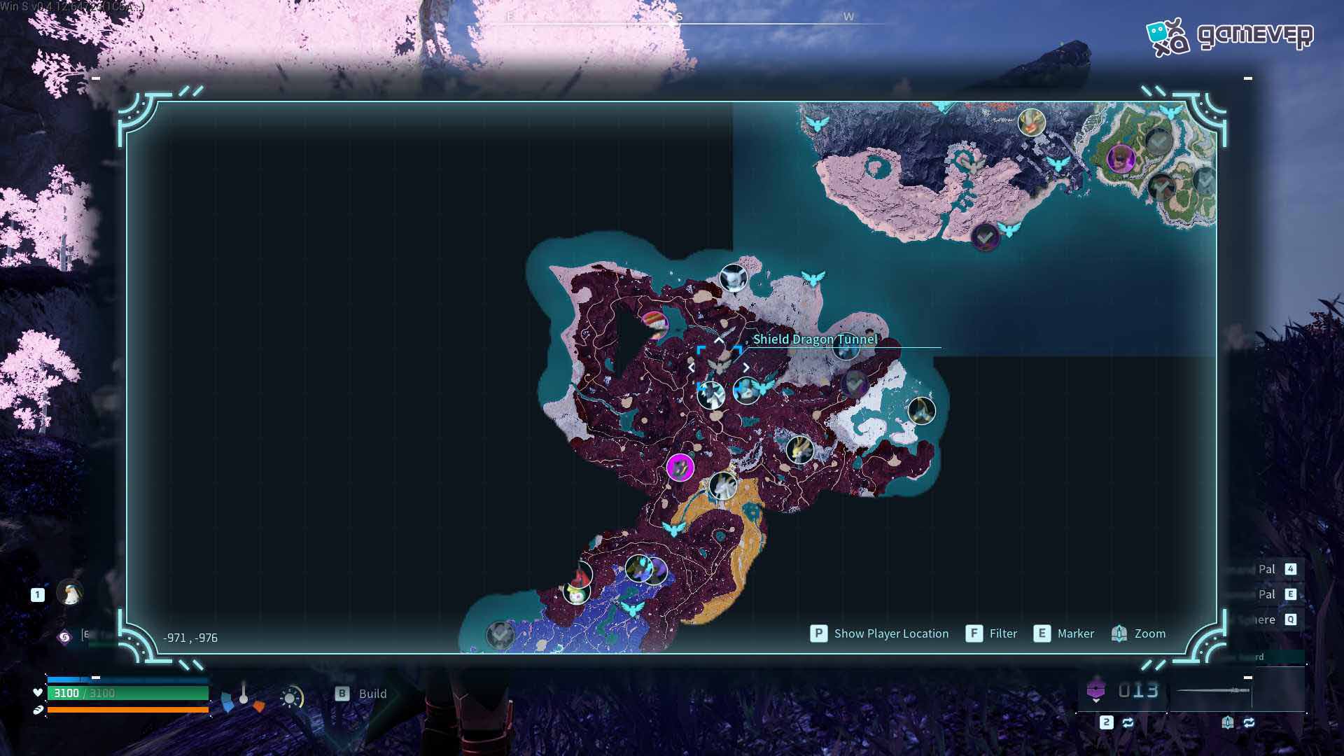 Explora la entrada del Túnel del Dragón Escudo en la Actualización Feybreak de Palworld.