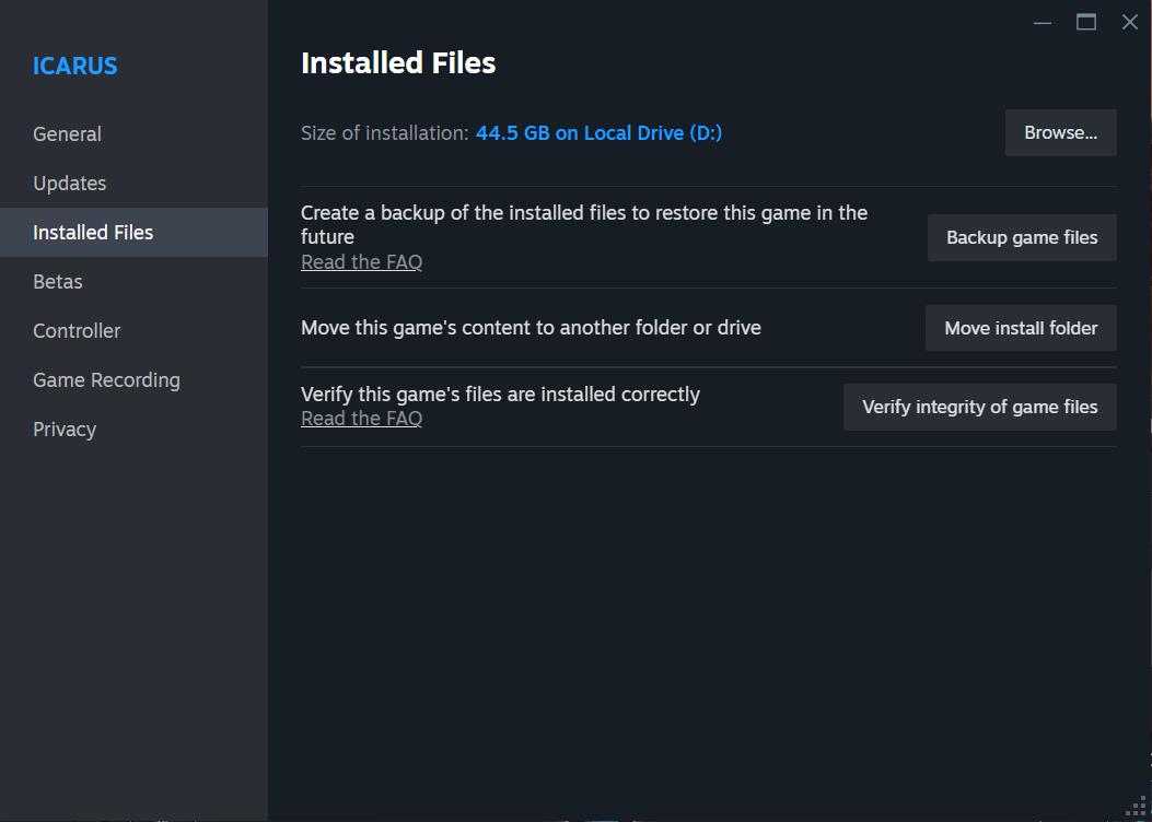 Sprawdź swoją bibliotekę Steam, aby zweryfikować integralność plików gry