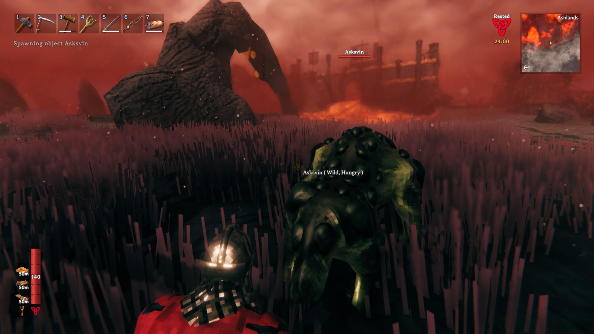 Poluj na stworzenia asksvin na pyszne mięso w Valheim Bog Witch