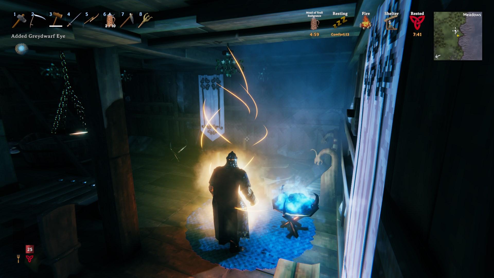 Pij miód pitny Troll Endurance, aby zwiększyć regenerację wytrzymałości w aktualizacji Valheim Bog Witch