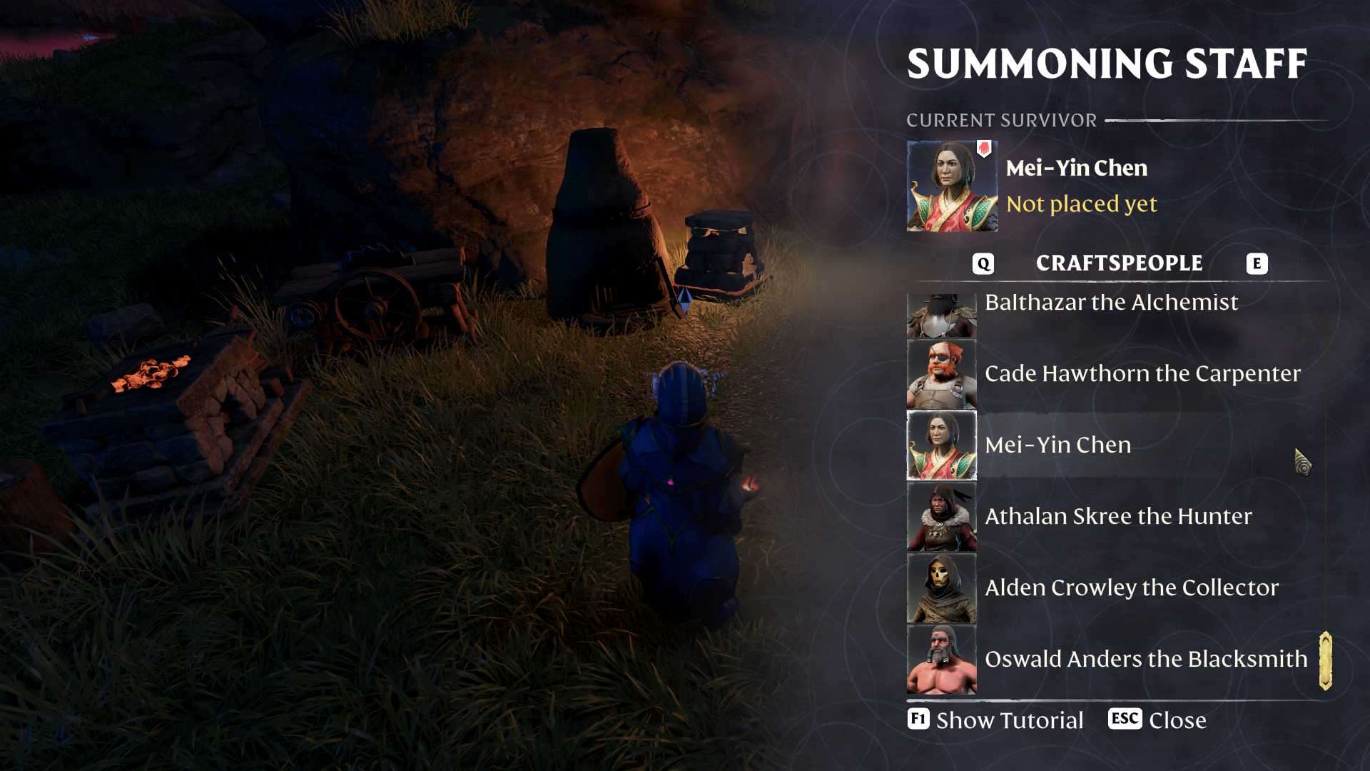 Return to your base and use the Summoning Staff to bring Mei back to life