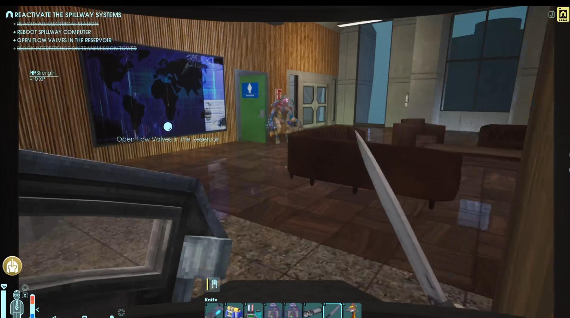 Finde die Waterfall Apartments und die verschlossene Level-5-Hack-Tür in Abiotic Factor