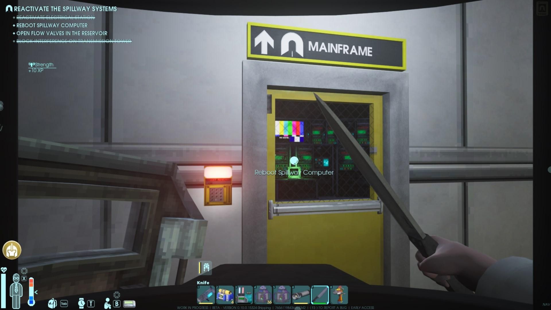 Entsperre den Level-5-Sicherheitsraum per Hack, um Zugang zum Spillway-Computer in Abiotic Factor zu erhalten.