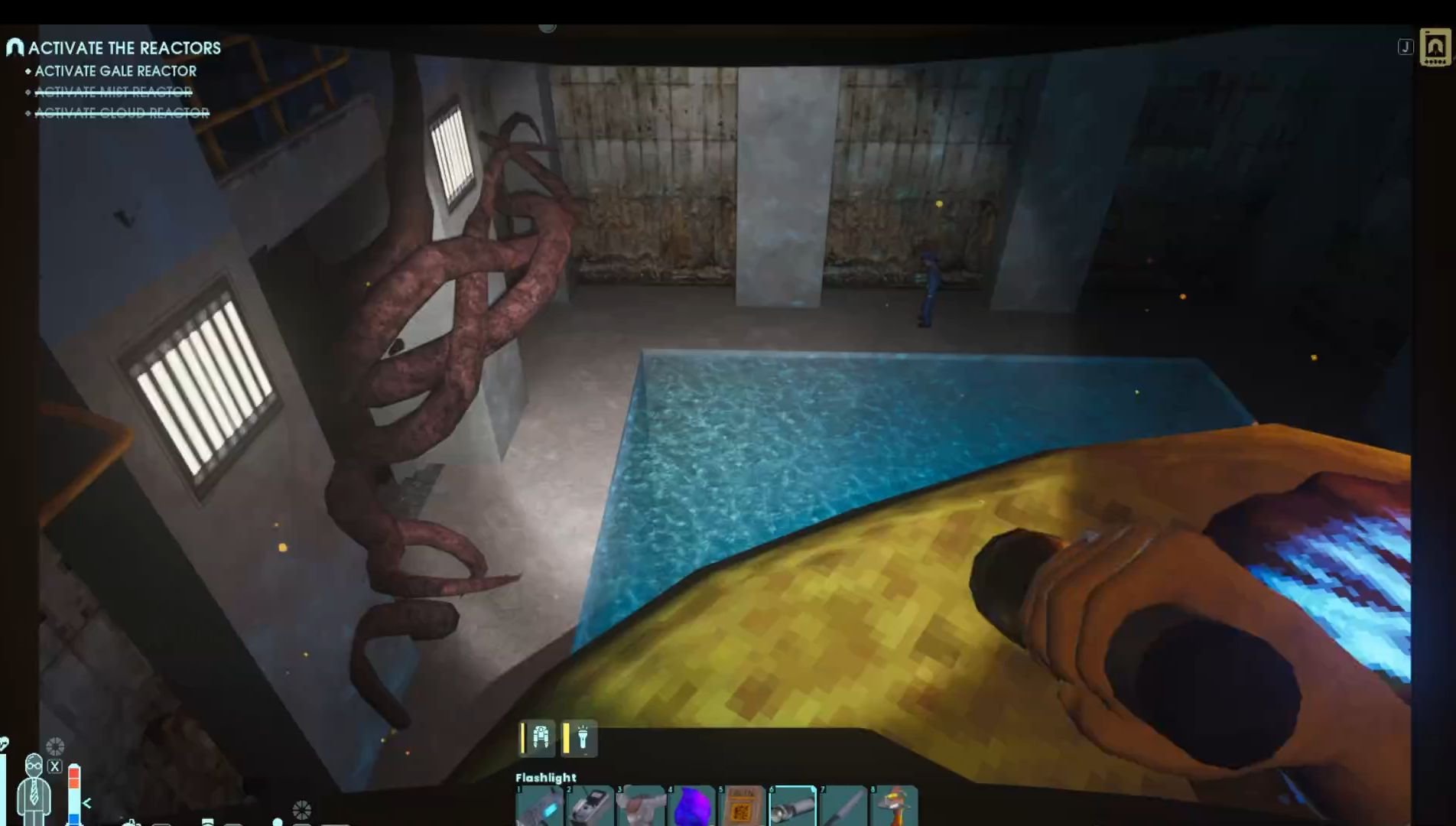 Use alternative paths like vents to avoid dangerous enemies in Abiotic Factor