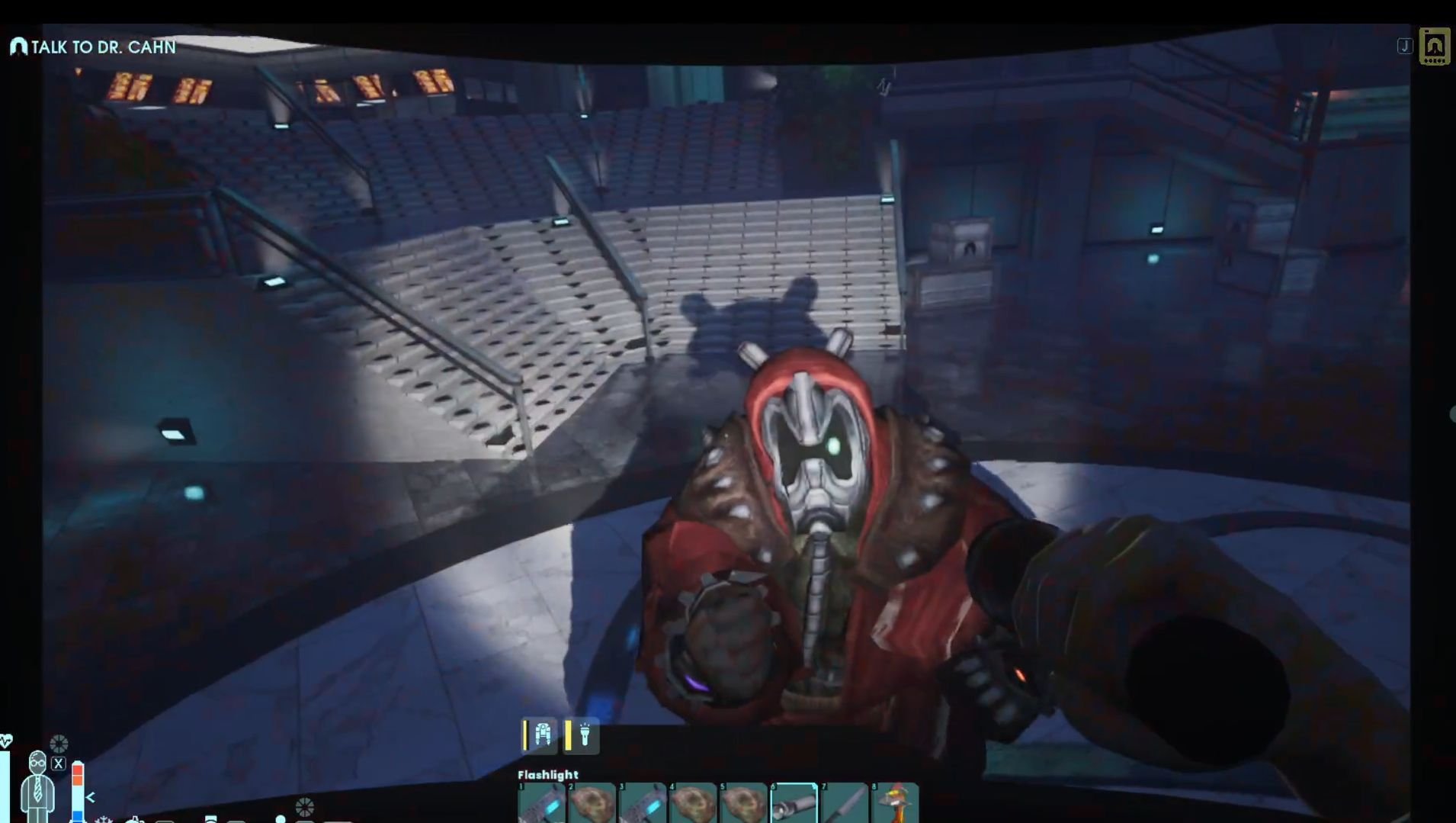 Use ranged weapons with high accuracy to hit fast-moving Mystagogues in Abiotic Factor