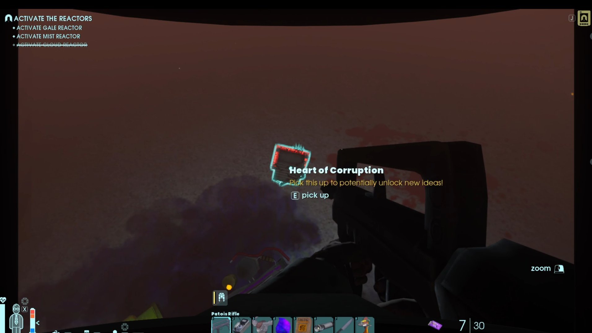 Plündere das Heart of Corruption vom gefallenen Feind in Abiotic Factor