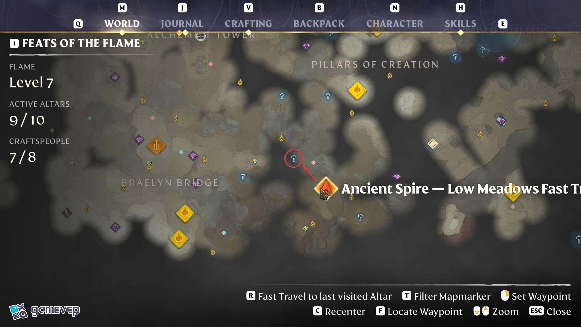 Viaja a los Low Meadows y localiza los restos de Mei ocultos en el Shroud.