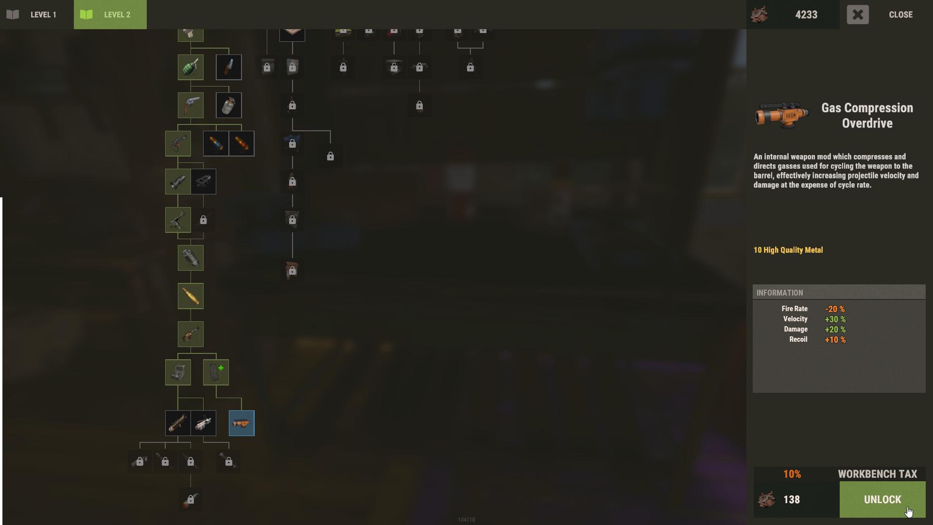 Wejdź w interakcję z Workbench Level 2, aby odblokować dodatek GCO w aktualizacji Rust Time to Kill