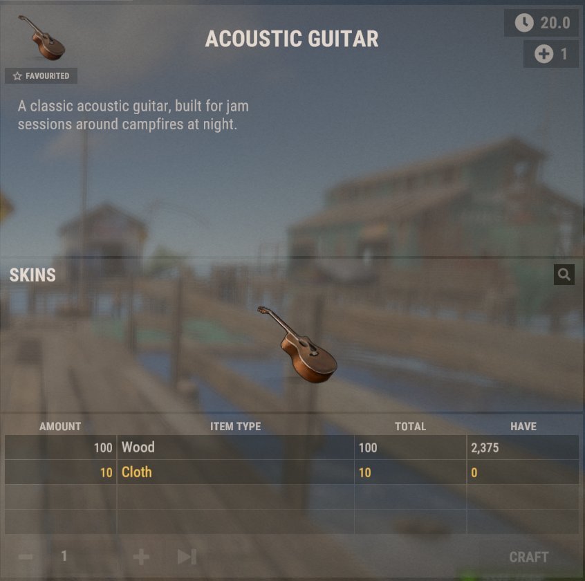 Możesz znaleźć gitarę lub samodzielnie ją stworzyć w Rust