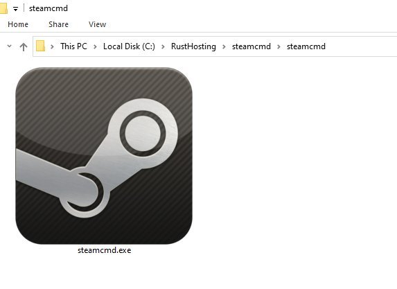 Program uruchamiający SteamCMD.
