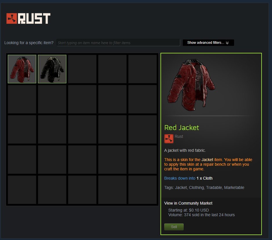 Ekwipunek Steam.