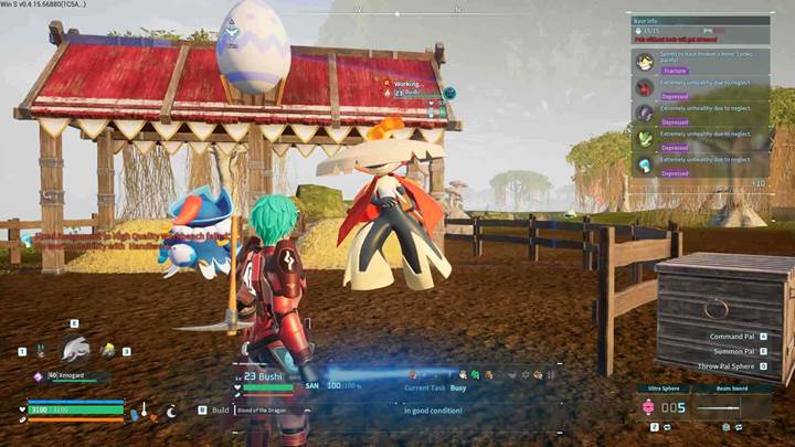 Capture a male and female Bushi and Penking for breeding