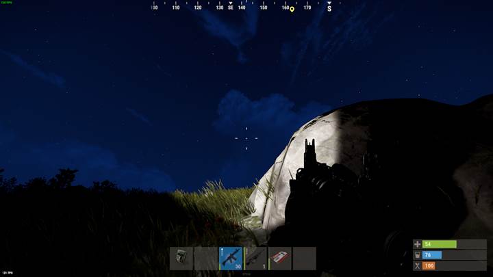 Głęboka noc w Rust ustawiana za pomocą komendy serwera.