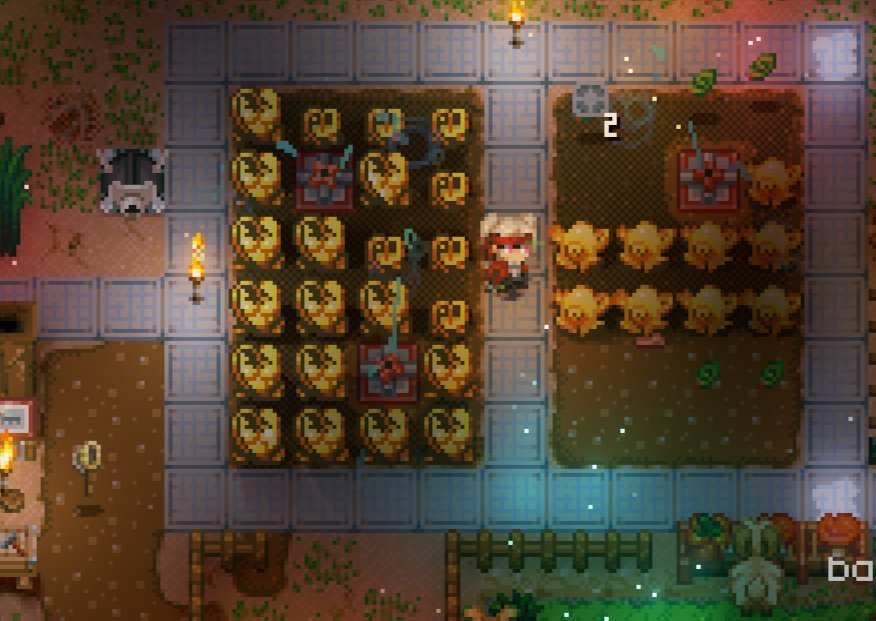 Suche nach Bompaprika, die natürlich in den Untergrundhöhlen und Tonhöhlen in Core Keeper wächst.