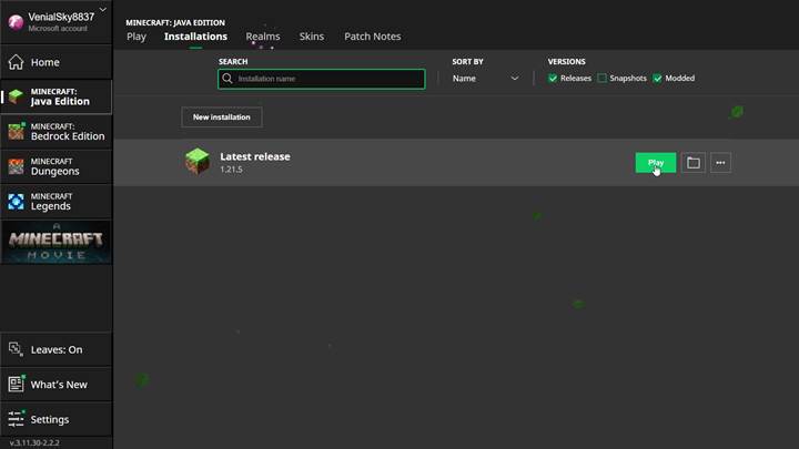 Click Installations and enable Releases if you don’t see it