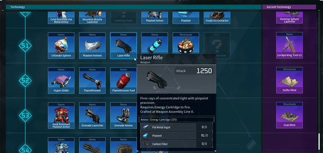 Odblokuj karabin laserowy w Palworld Sakurajima