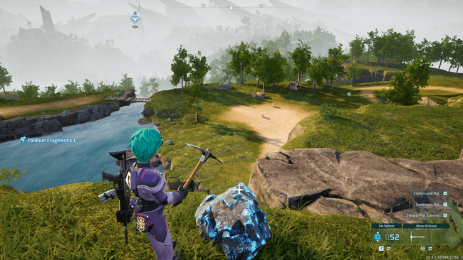 Wydobywanie fragmentów paladu w pobliżu twojej bazy w Palworld