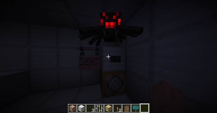 Make a dark room glow by spawning torches with one press in Minecraft.