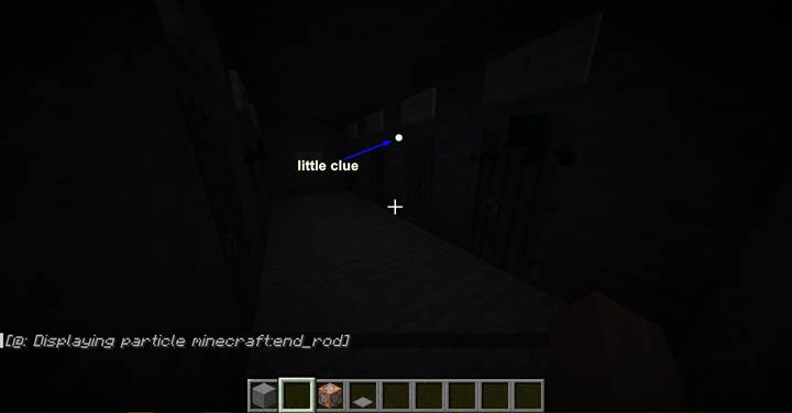 Use particle effects to hint the safe exit.