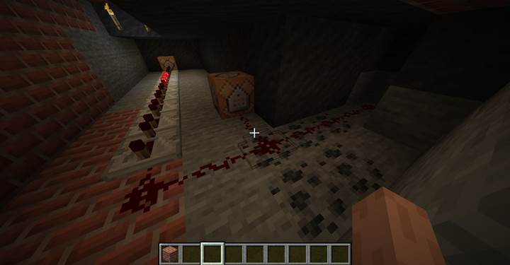 Use a redstone torch as a last-second clue.