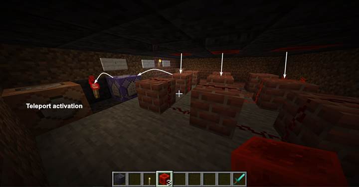 Place a wall torch to provide a one-time energy pulse