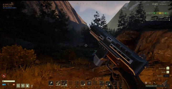 Tausche dein altes Karabinergewehr gegen die neue Maschinenpistole