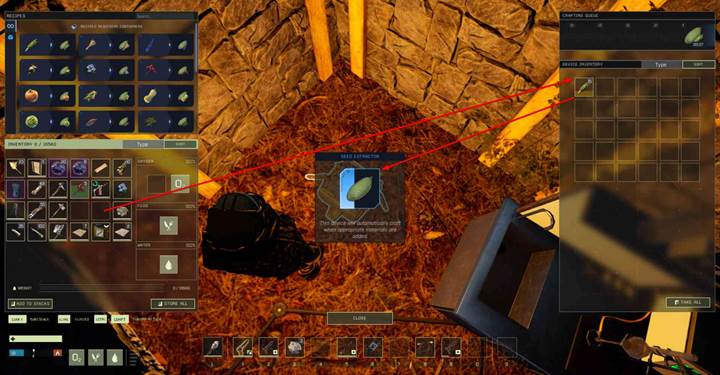 Place twenty-five fiber into the extractor to generate one fiber seed