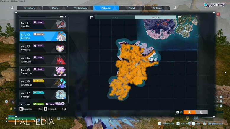 Explora la Isla Feybreak para localizar a Celesdir en Palworld.