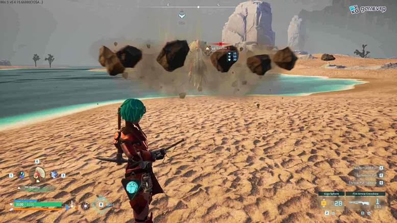 Captura a Dazemu por la noche para evitar el abrasador calor del desierto.