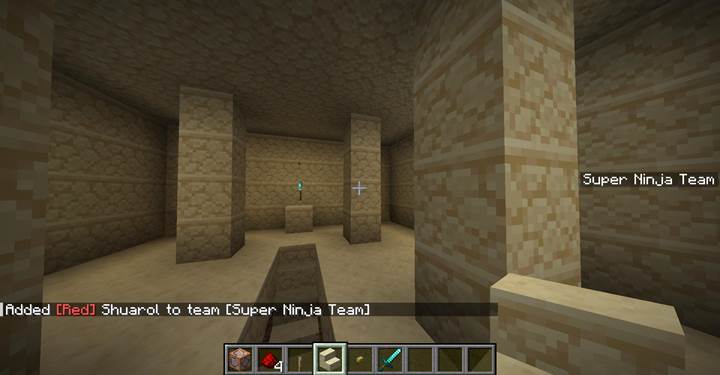 Erstelle ein neues Team mit /team add in Minecraft.
